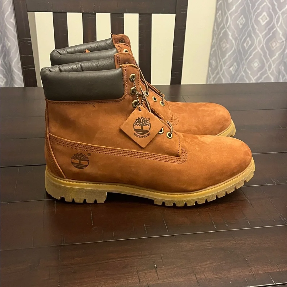 Timberland 6” Premium Boots 6768R Brown new Mens Size 13